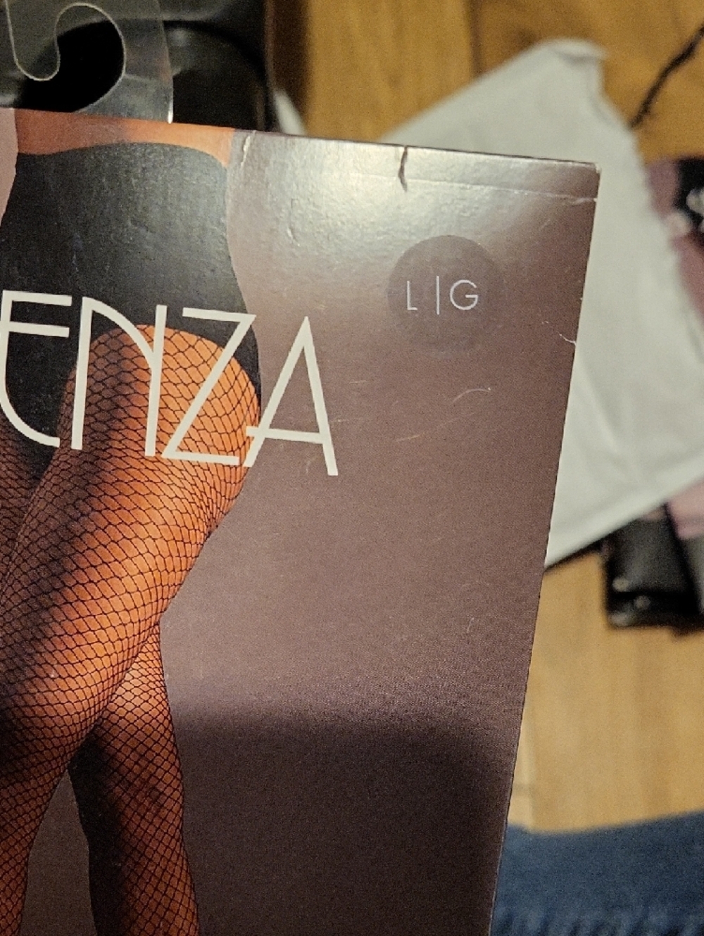 La SENZA Black Fishnet Tights - Classic Net Hosiery - Picture 6 of 8